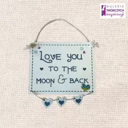 Tabliczka drewniana ,,Love'' - 19 x 26 cm